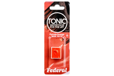 Tonic Watercolor Half Pans, #025 Pyrrole Orange