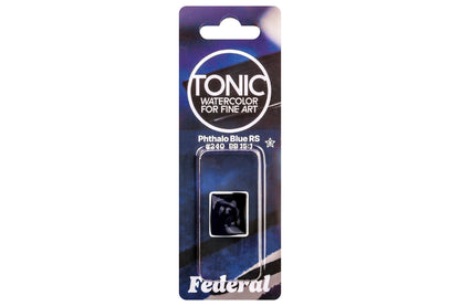 Tonic Watercolor Half Pans, #240 Phthalo Blue Reddish