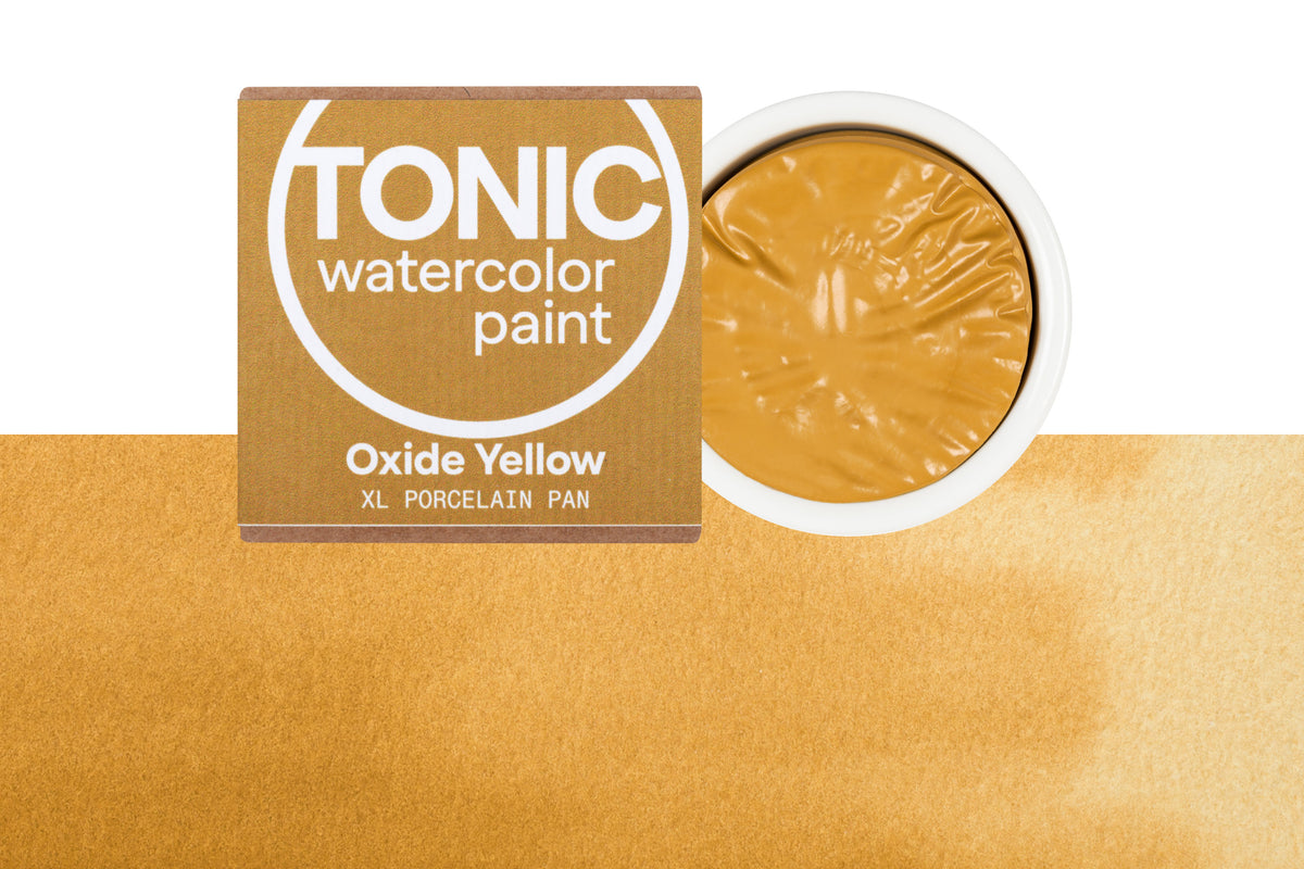 Tonic Watercolor, Porcelain Pan, #043 Oxide Yellow