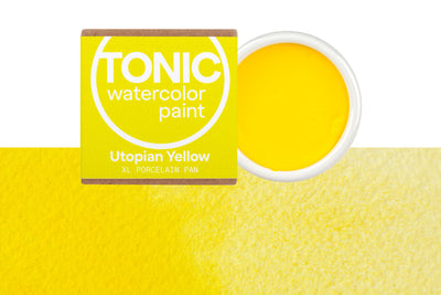 Tonic Watercolor, Porcelain Pan, #055 Utopian Yellow