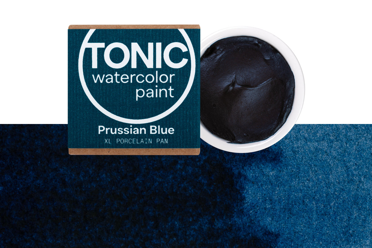 Tonic Watercolor, Porcelain Pan, #220 Prussian Blue