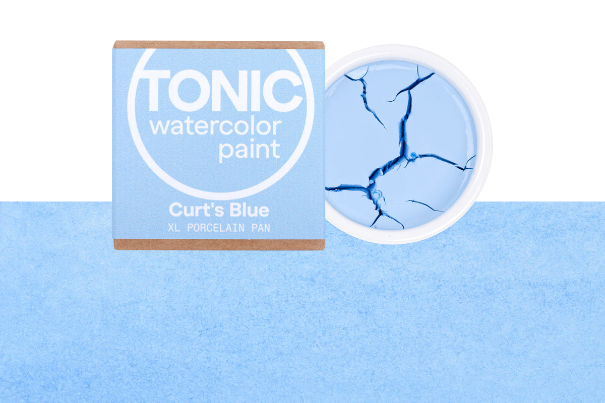 Tonic Watercolor, Porcelain Pan, #241 Curt's Blue