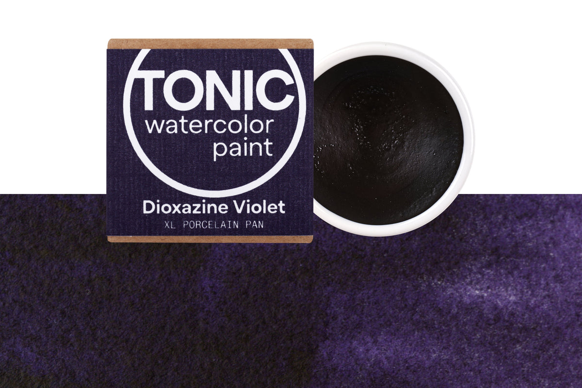 Tonic Watercolor, Porcelain Pan, #265 Dioxazine Violet