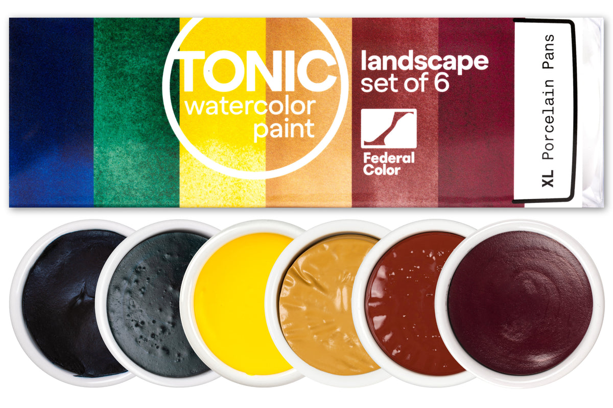 Tonic Watercolor, Landscape Set of 6