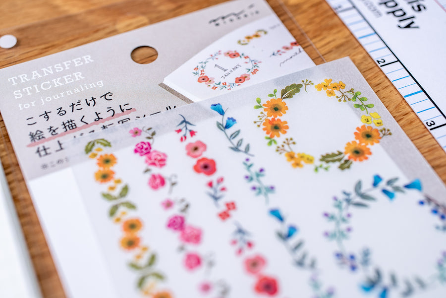 Midori Transfer Stickers, Frames & Wreaths