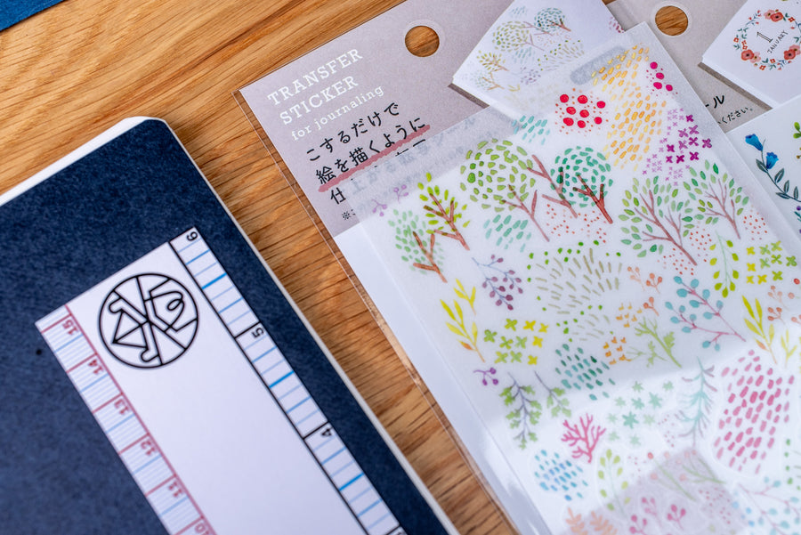 Midori Transfer Stickers, Trees & Sprouts
