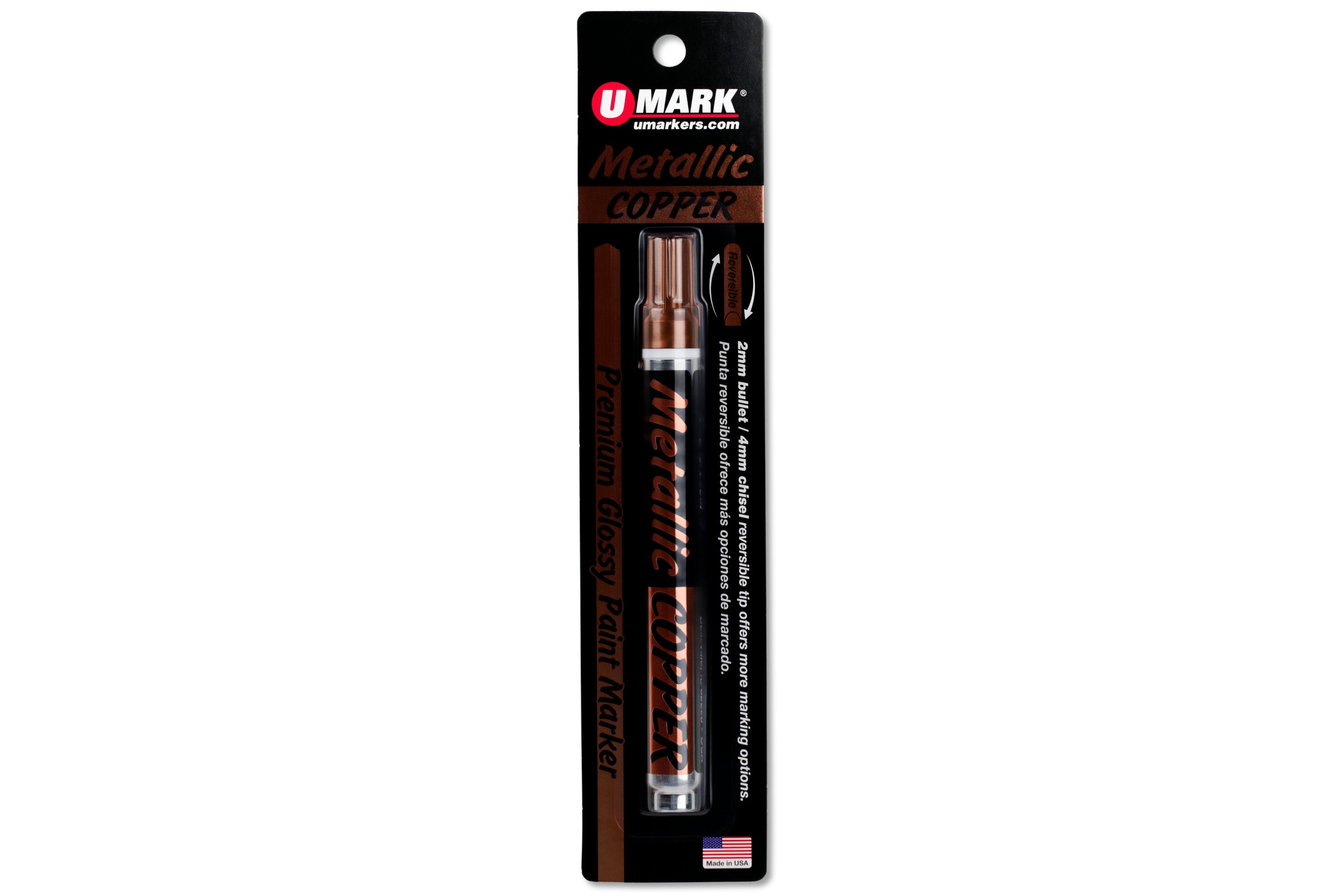 U-Mark Premium Paint Marker, Metallic Copper