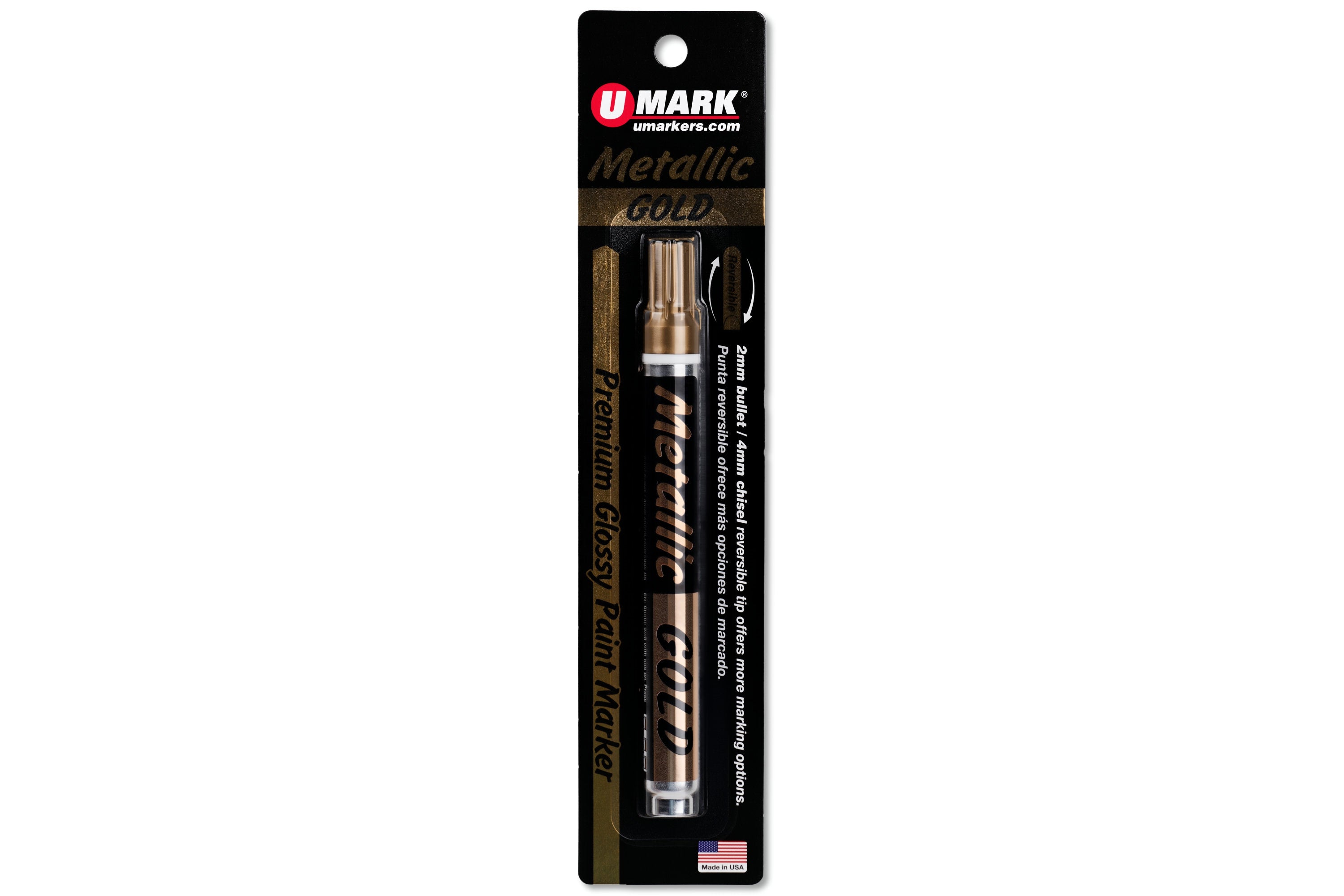 U-Mark Premium Paint Marker, Metallic Gold