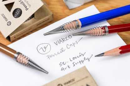 Spring Point Pencil Caps, Set of 8