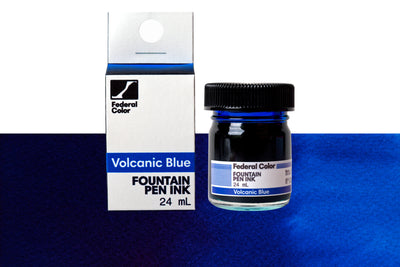 Federal Fountain Pen Ink, 24 mL, Volcanic Blue