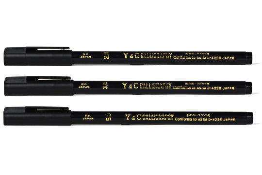 Yasutomo Calligraphy Markers, Set of 3