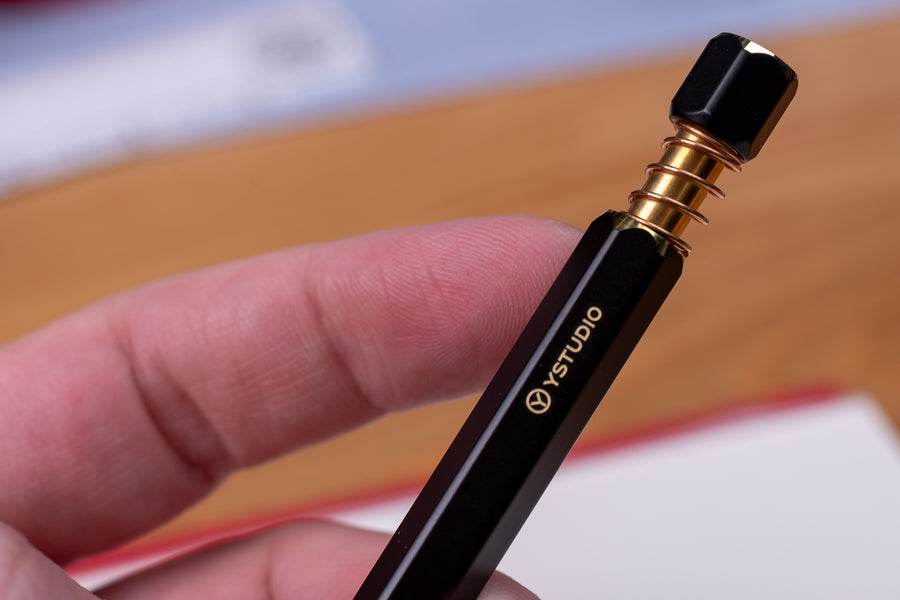 STAT-09 Spring Ballpoint Pen, Black Brass