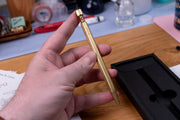 STAT-13 Spring Ballpoint Pen, Raw Brass