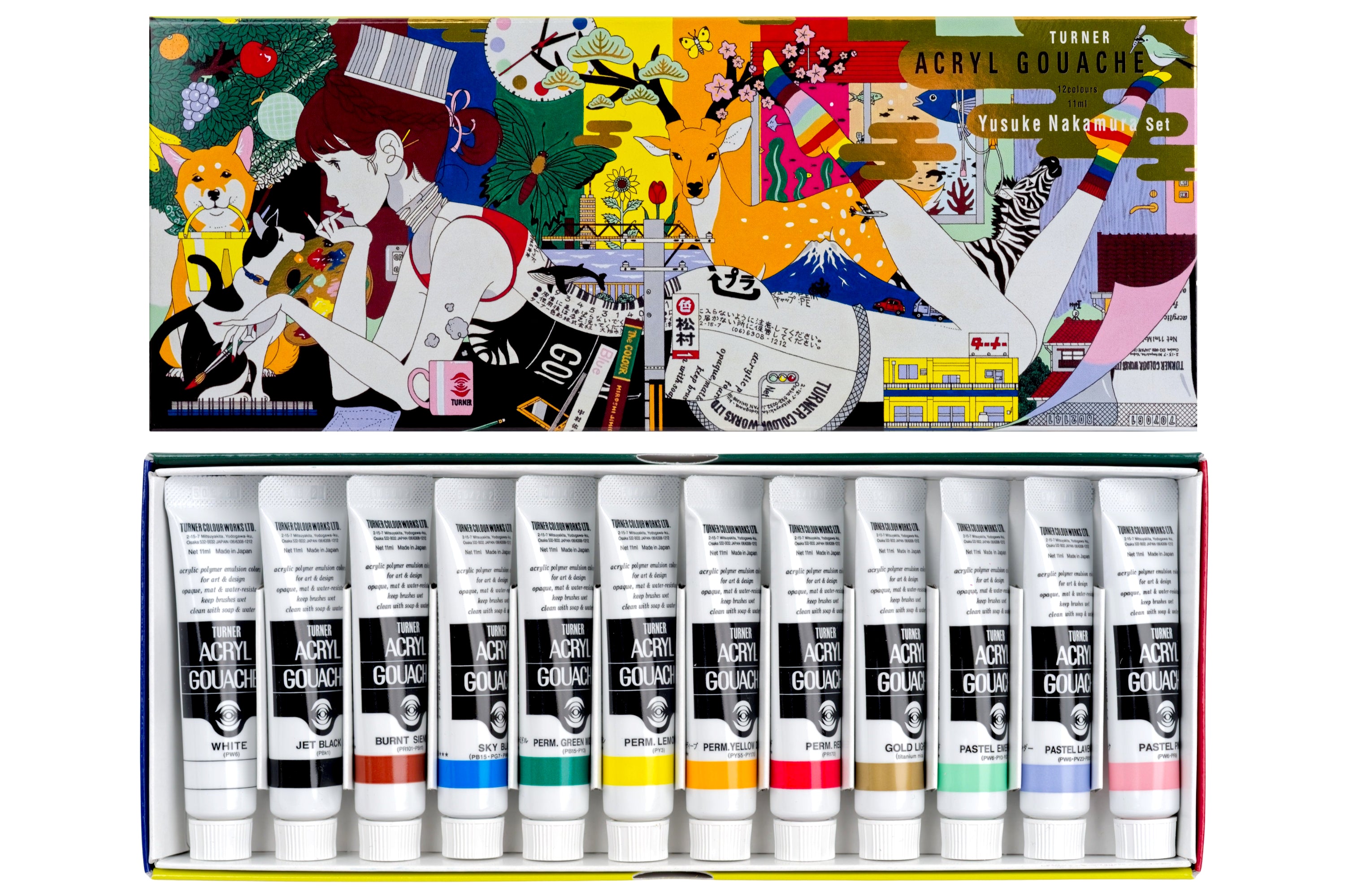 Turner Acryl Gouache, Yusuke Nakamura Set A