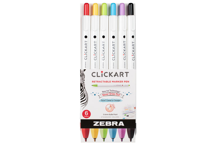 ClickArt Marker Pens, Set of 6