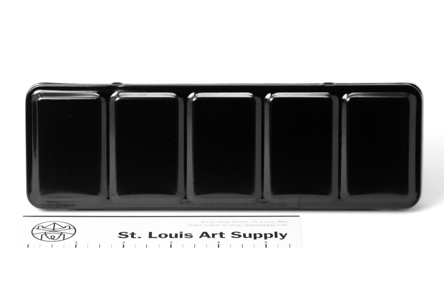 St. Louis Art Supply - Enameled metal watercolor tin, 24 slots - St. Louis Art Supply