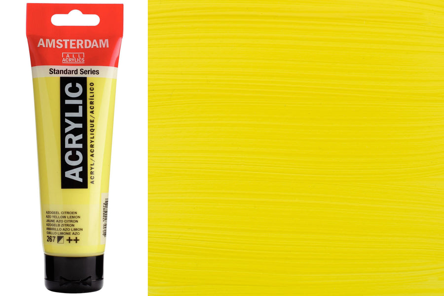 Amsterdam Standard Series Acrylic Paint - Transparent Yellow Medium, 120  ml, Tube