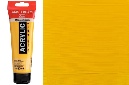 Amsterdam Standard Acrylic Colors, 120 mL, Azo Yellow Medium