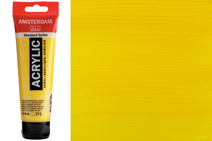 Amsterdam Standard Acrylic Colors, 120 mL, Transparent Yellow Medium