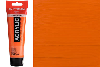 Amsterdam Standard Acrylic Colors, 120 mL, Azo Orange