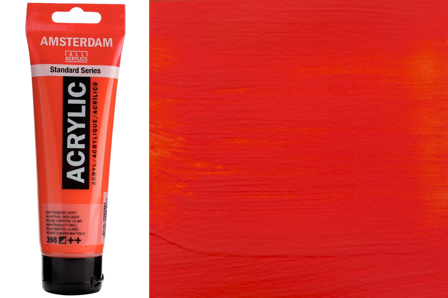 Amsterdam Standard Series Acrylic Paints - Naphthol Red Light, 120ml