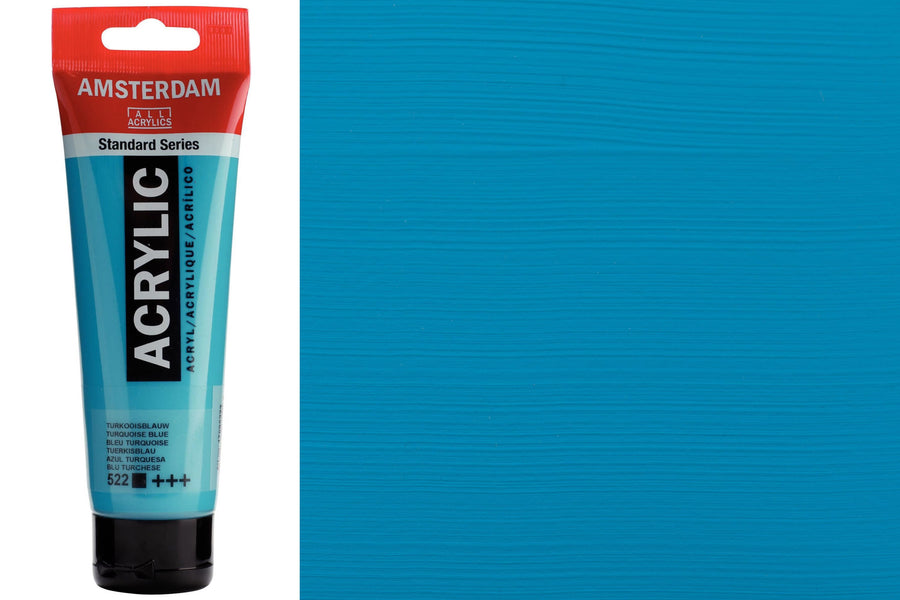 Amsterdam Standard Acrylic Colors, 120 mL, Turquoise Blue