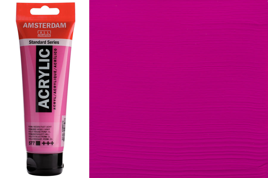 Amsterdam Standard Acrylic Colors, 120 mL, Permanent Red Violet Light