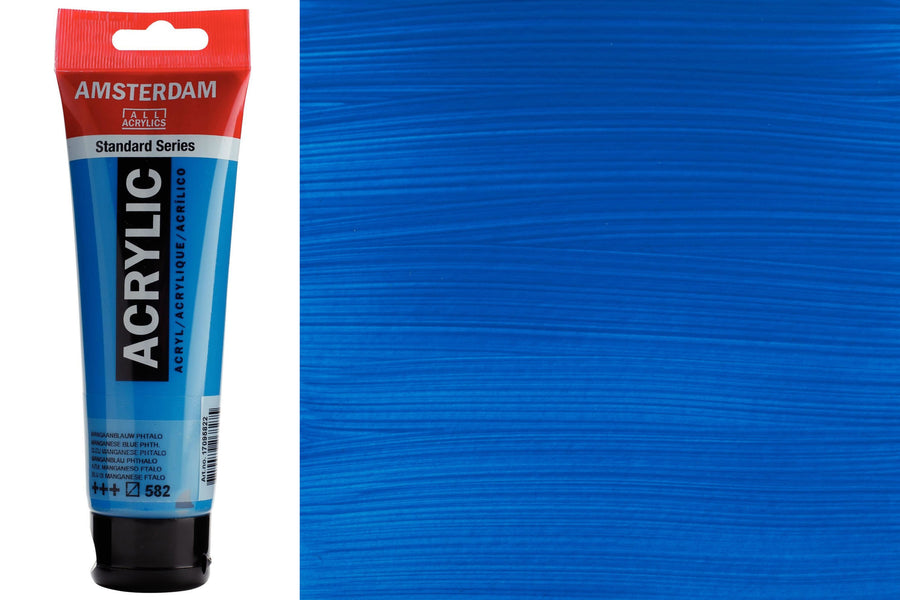 Amsterdam Standard Acrylic Colors, 120 mL, Manganese Blue Phthalo