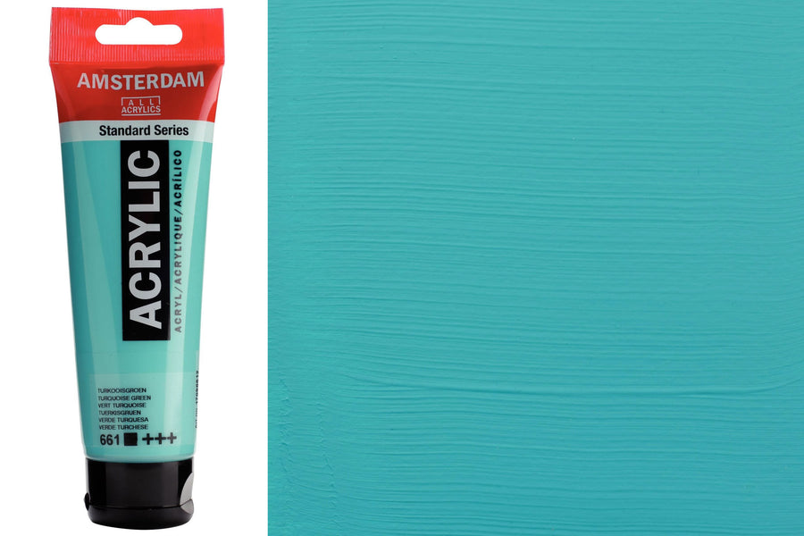 Amsterdam Standard Acrylic Colors, 120 mL, Turquoise Green