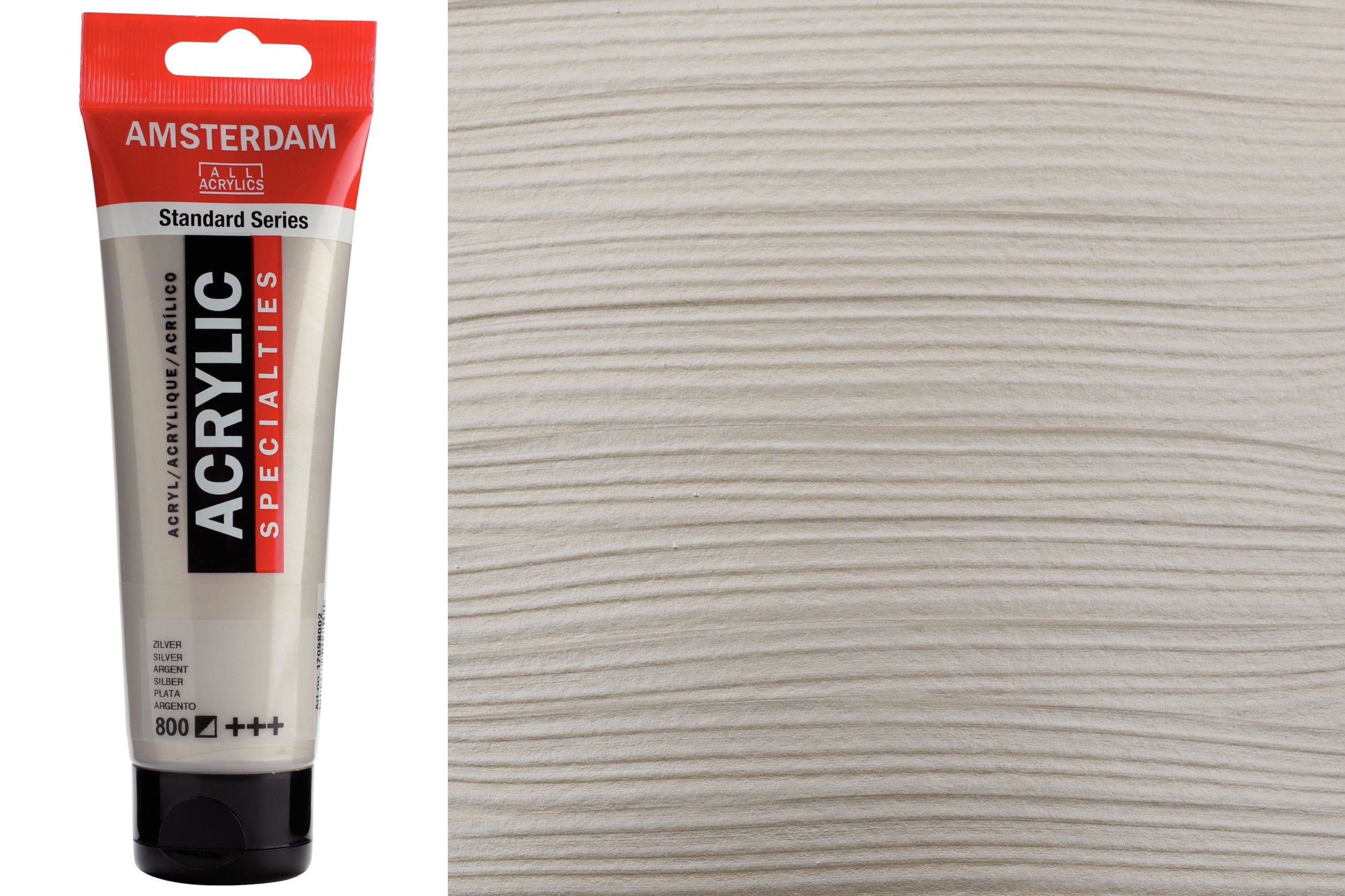 Amsterdam Standard Acrylic Colors, 120 mL, Metallic Silver