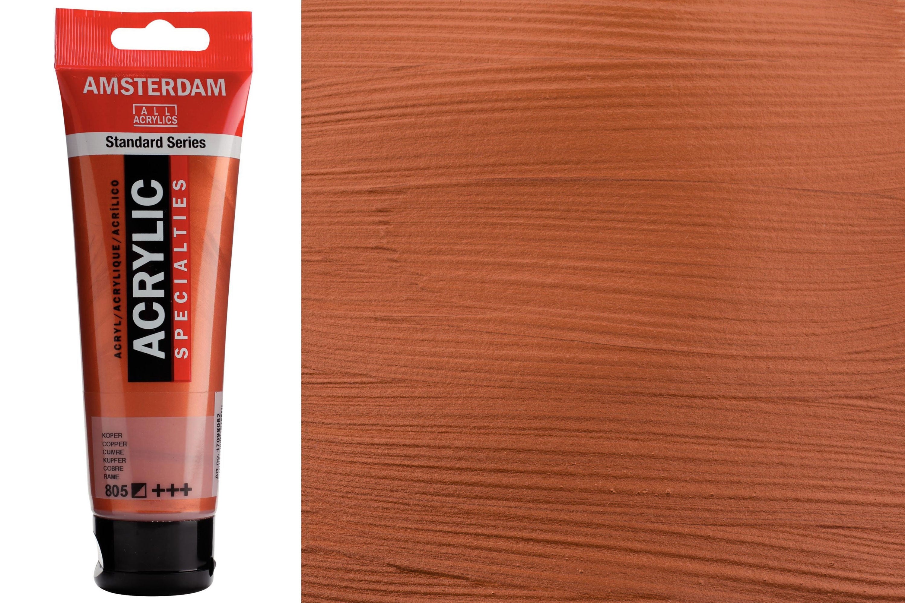 Amsterdam Standard Acrylic Colors, 120 mL, Metallic Copper