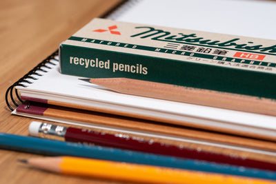 Mitsubishi Pencil Co. - Mitsubishi 9800EW Recycled Pencil, 2B, Set of 12 - St. Louis Art Supply
