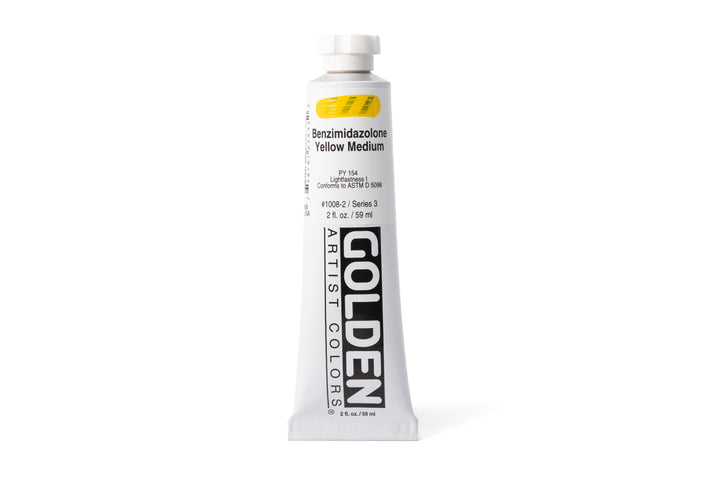 Golden Heavy Body Acrylics, Benzimidazolone Yellow Medium