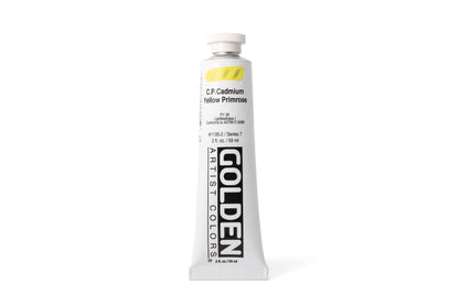 Golden Heavy Body Acrylics, Cadmium Yellow Primrose, 2 oz. Tube