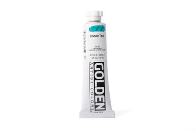 Golden Heavy Body Acrylics, Cobalt Teal, 2 oz. Tube
