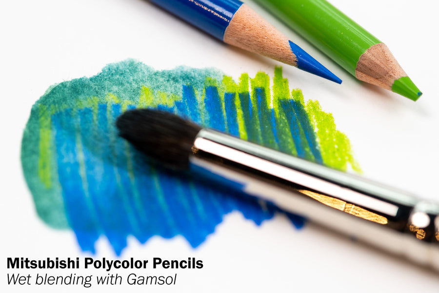 Mitsubishi Pencil Co. - Polycolor Colored Pencils, Set of 24 - St. Louis Art Supply