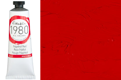 Gamblin 1980 Oil Colors, Naphthol Red