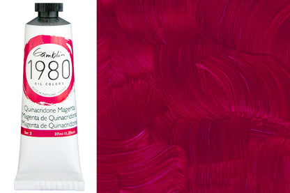Gamblin 1980 Oil Colors, 37 mL, Quinacridone Magenta