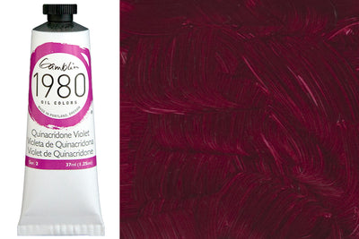 Gamblin 1980 Oil Colors, 37 mL, Quinacridone Violet