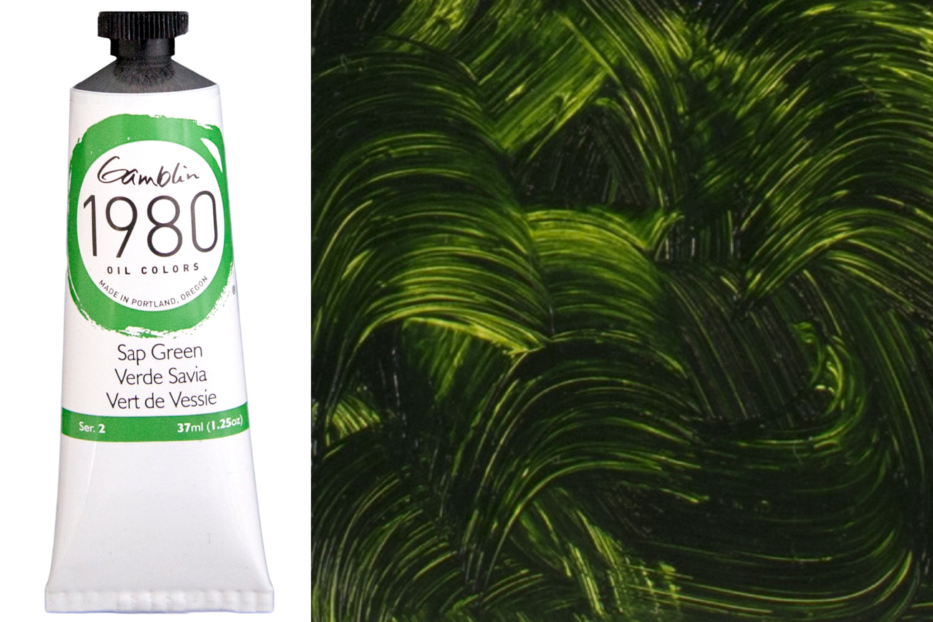 Gamblin 1980 Oil Colors, Sap Green