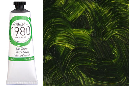 Gamblin 1980 Oil Colors, Sap Green