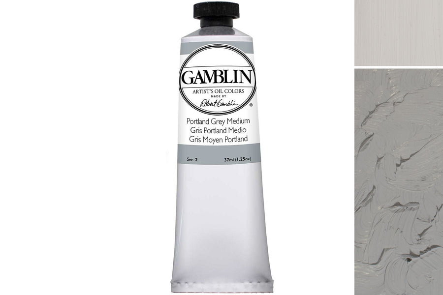 Gamblin Artist's Oil Colors, Portland Grey Medium