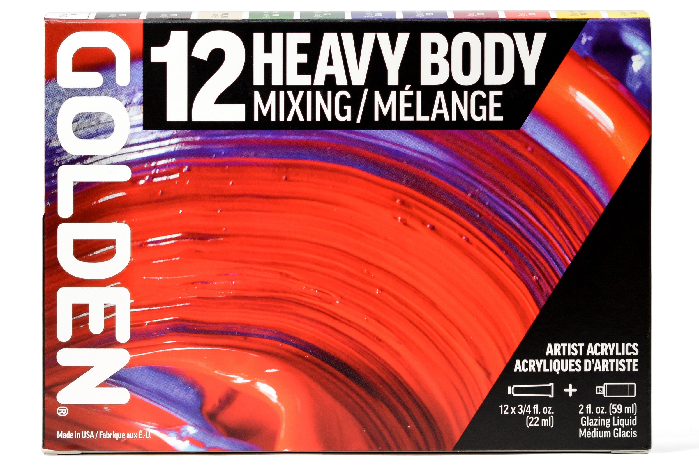 Modern Theory Heavy Body Color Mixing Set of 8 (Golden Acrylic Heavy B –  Alabama Art Supply