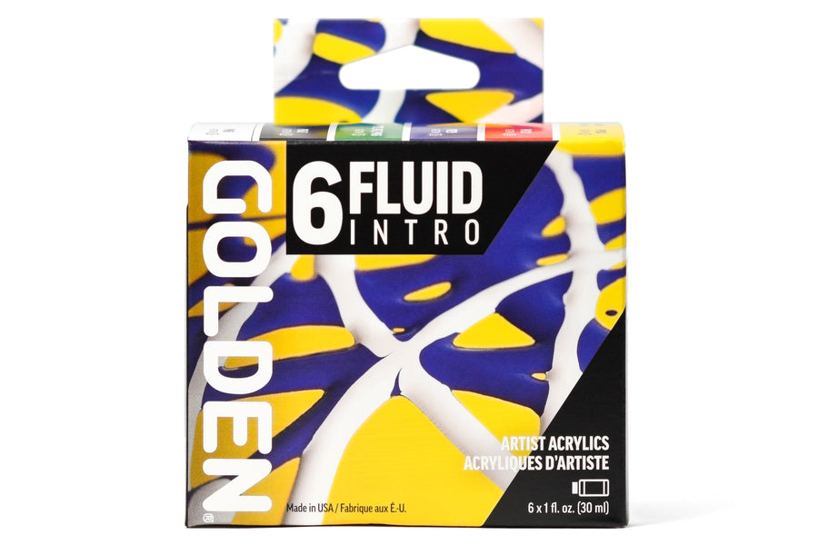 Golden Fluid Acrylics, Intro Set of 6