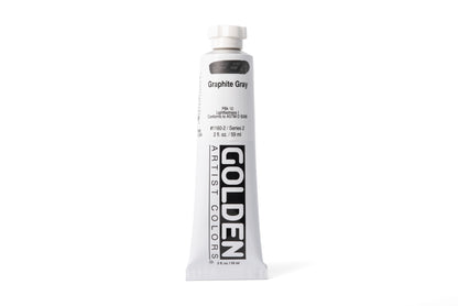 Golden Heavy Body Acrylics, Graphite Gray, 2 oz. Tube