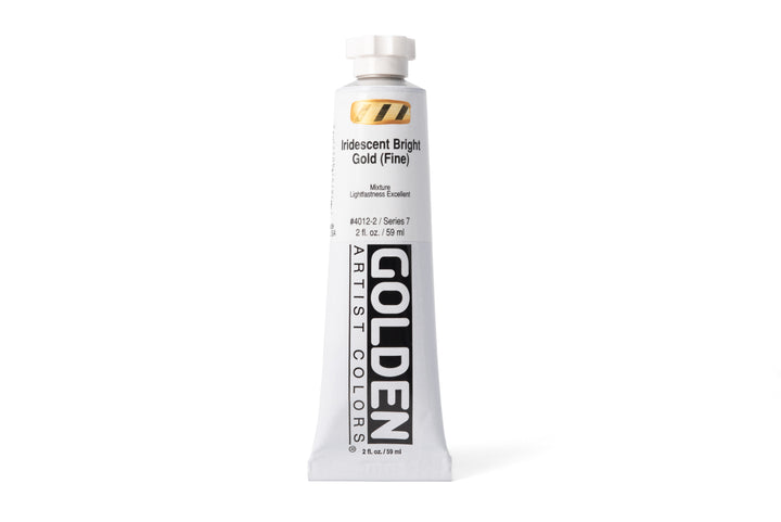 Golden Heavy Body Acrylics, Iridescent Bright Gold (Fine), 2 oz. Tube