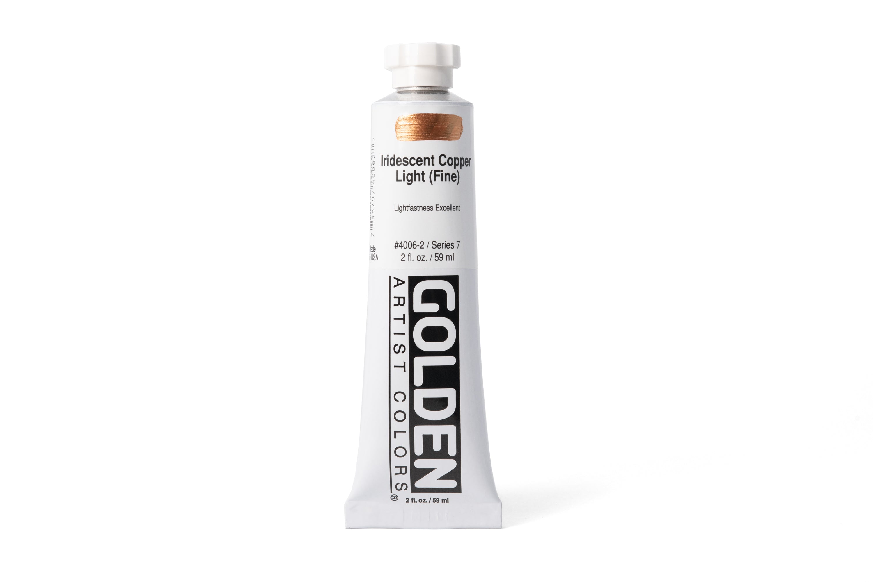 Golden Heavy Body Acrylics, Iridescent Copper Light (Fine), 2 oz. Tube
