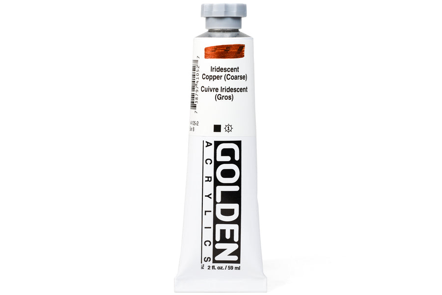 Golden Heavy Body Acrylics, Iridescent Copper (Coarse), 2 oz. Tube