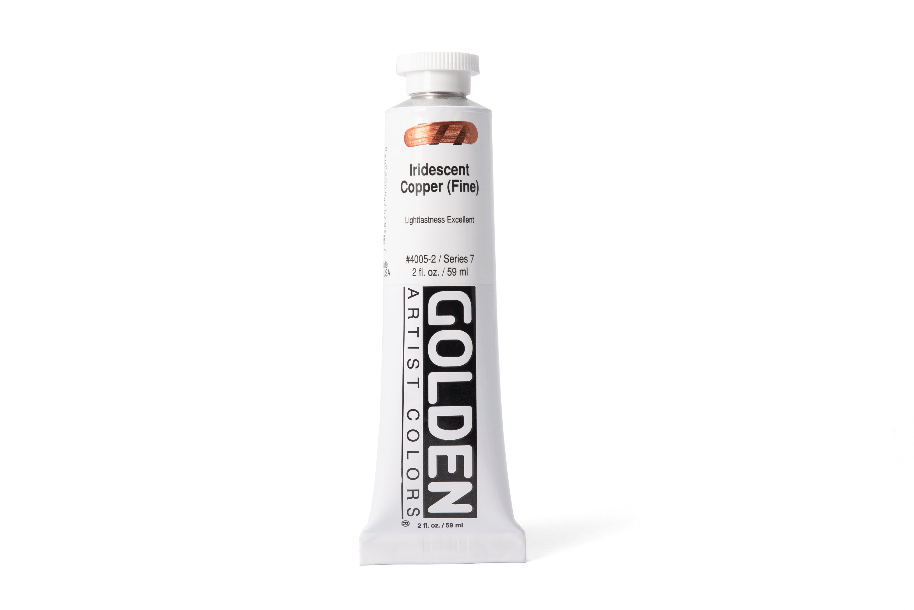 Golden Heavy Body Acrylics, Iridescent Copper (Fine), 2 oz. Tube