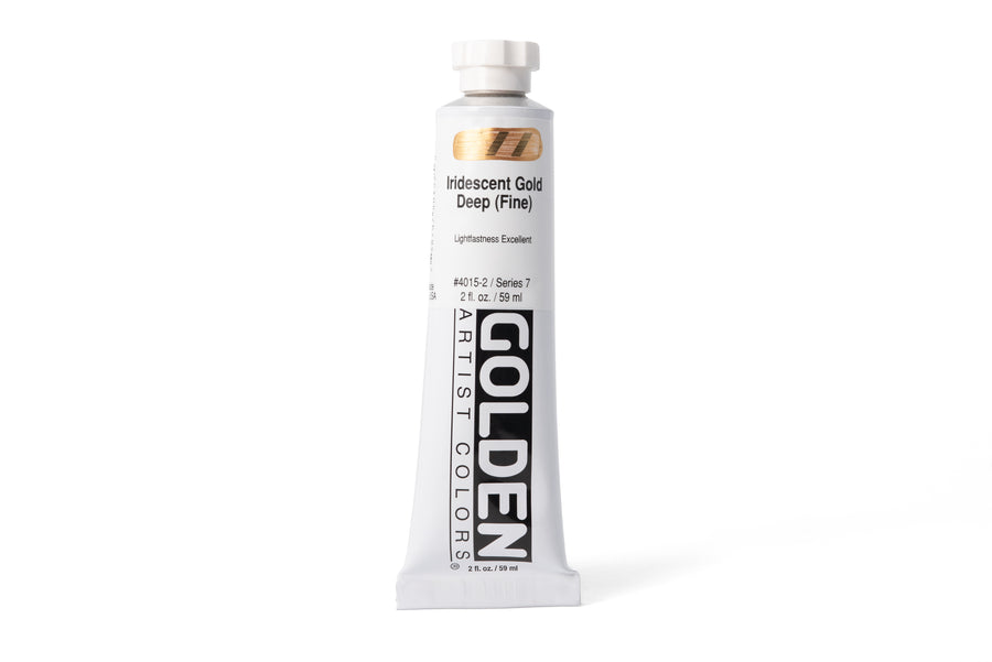 Golden Heavy Body Acrylics, Iridescent Gold Deep (Fine), 2 oz. Tube